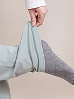 Mid-Rise Leggings mit Foldover-Bund und Flared Leg