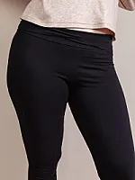 Mid-Rise Leggings mit Foldover-Bund