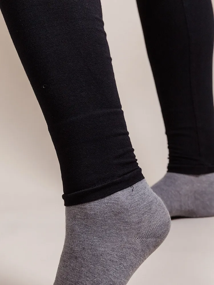 Mid-Rise Leggings mit Foldover-Bund