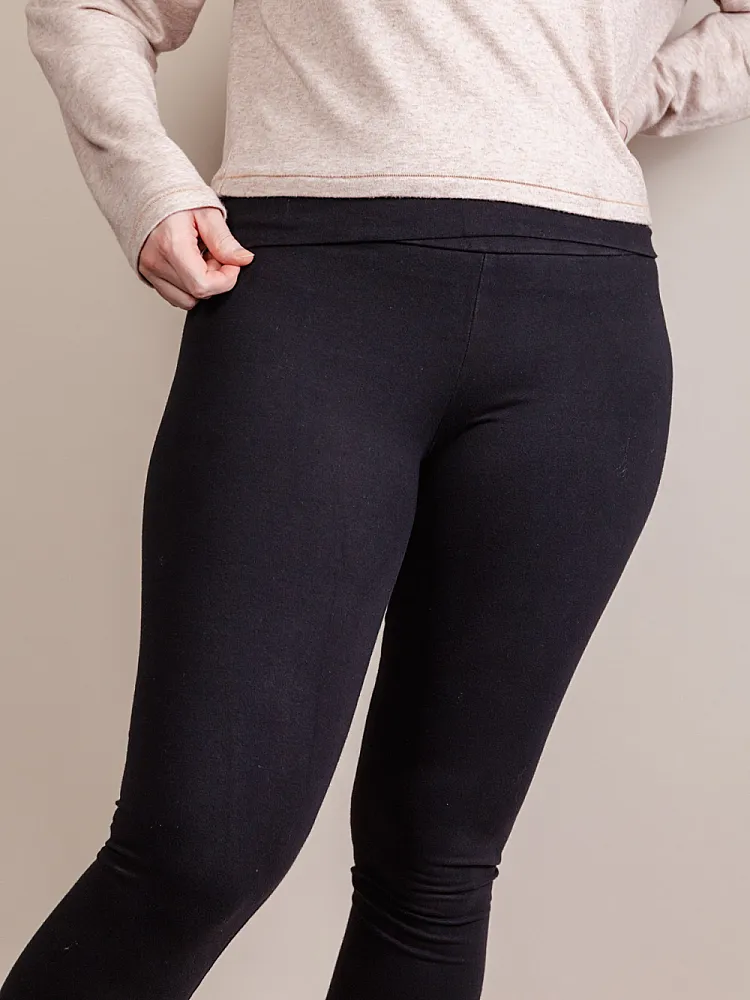 Mid-Rise Leggings mit Foldover-Bund