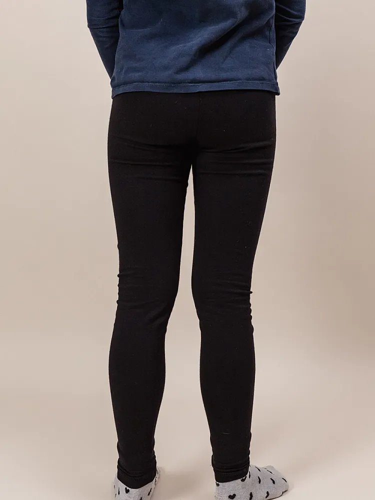 Mid Rise Leggings mit angesetztem Bündchen