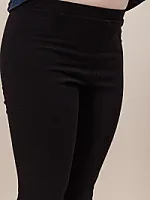 Mid Rise Leggings mit angesetztem Bündchen