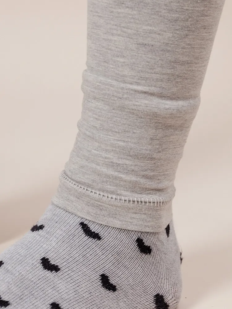 Mid-Rise Leggings with Foldover Waistband