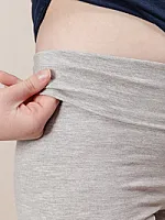 Mid-Rise Leggings with Foldover Waistband