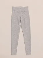 Mid-Rise Leggings with Foldover Waistband