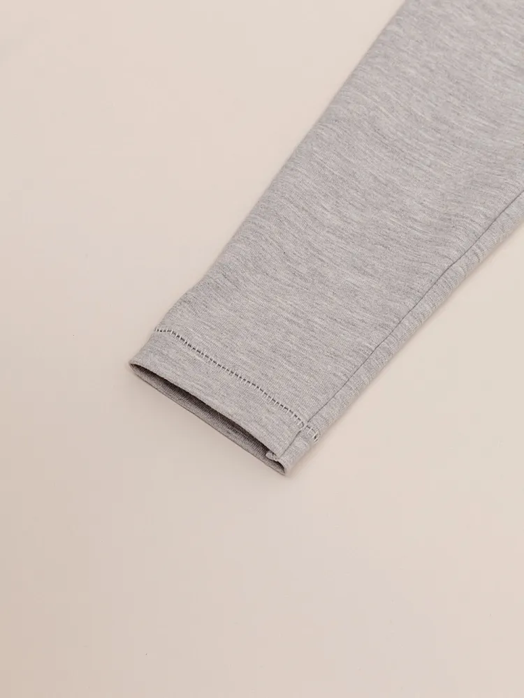 Mid-Rise Leggings with Foldover Waistband