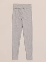 Mid-Rise Leggings with Foldover Waistband