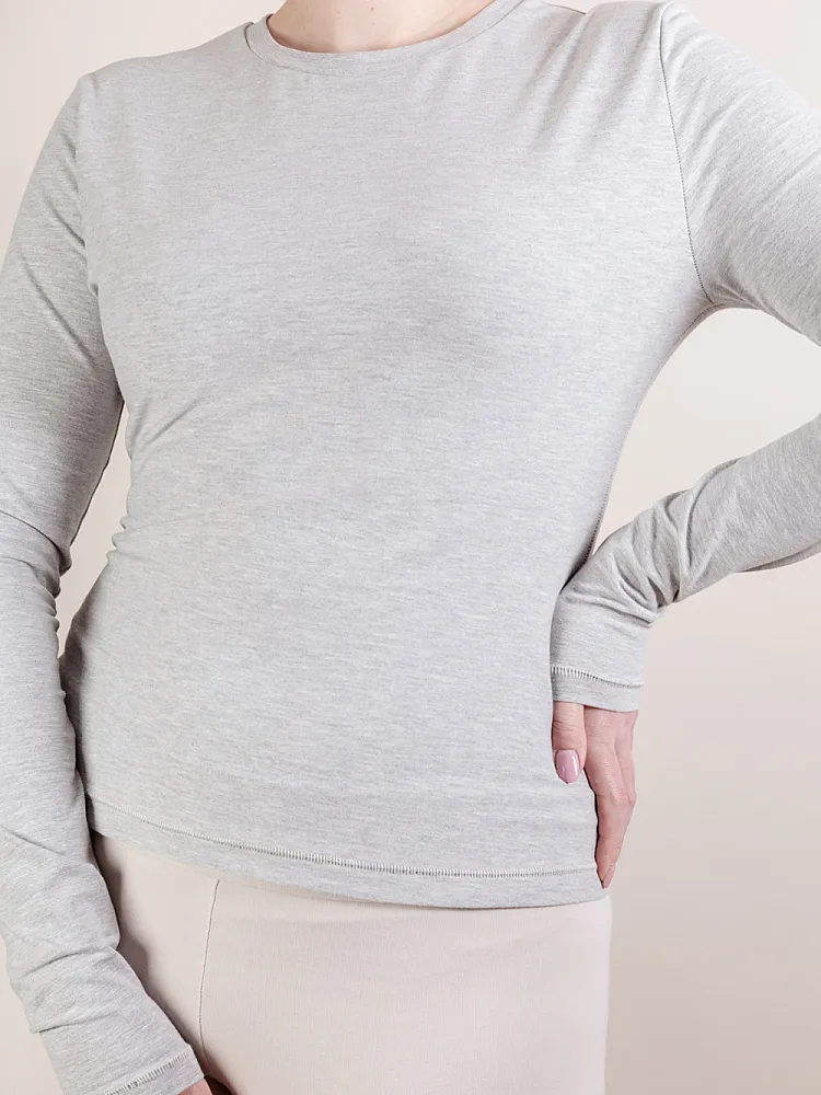 Longsleeve with Crew Neck (Slim Fit)