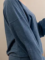 Oversized Pyjama-Shirt mit Rundhalsausschnitt