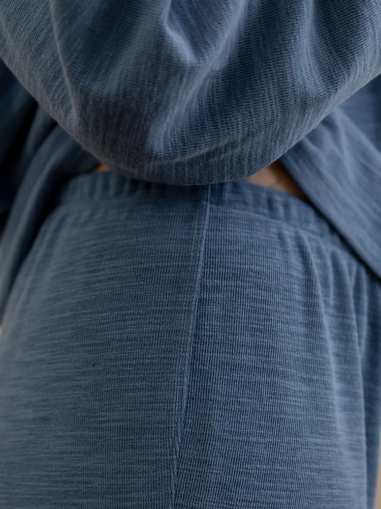 Oversized Pyjama-Hose mit Tunnelzugbund (Straight Leg)