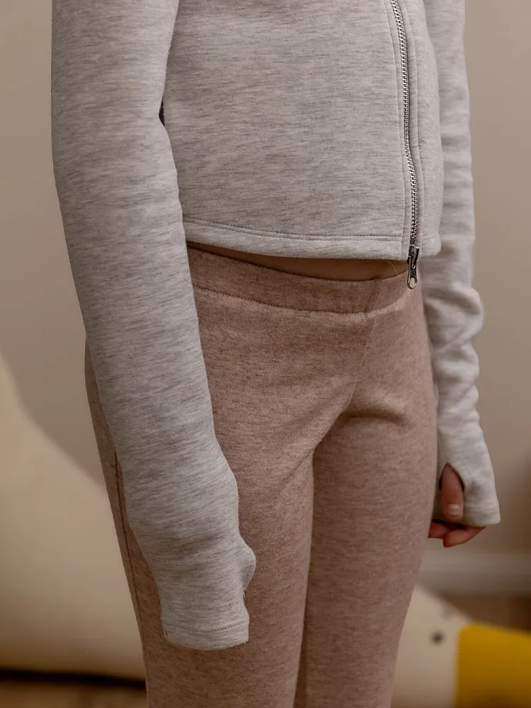 Schlaghose mit eingeschlagenem Bund (Low Waist)