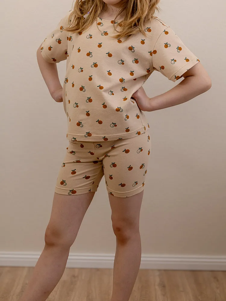 Mid Rise Leggings mit angesetztem Bündchen