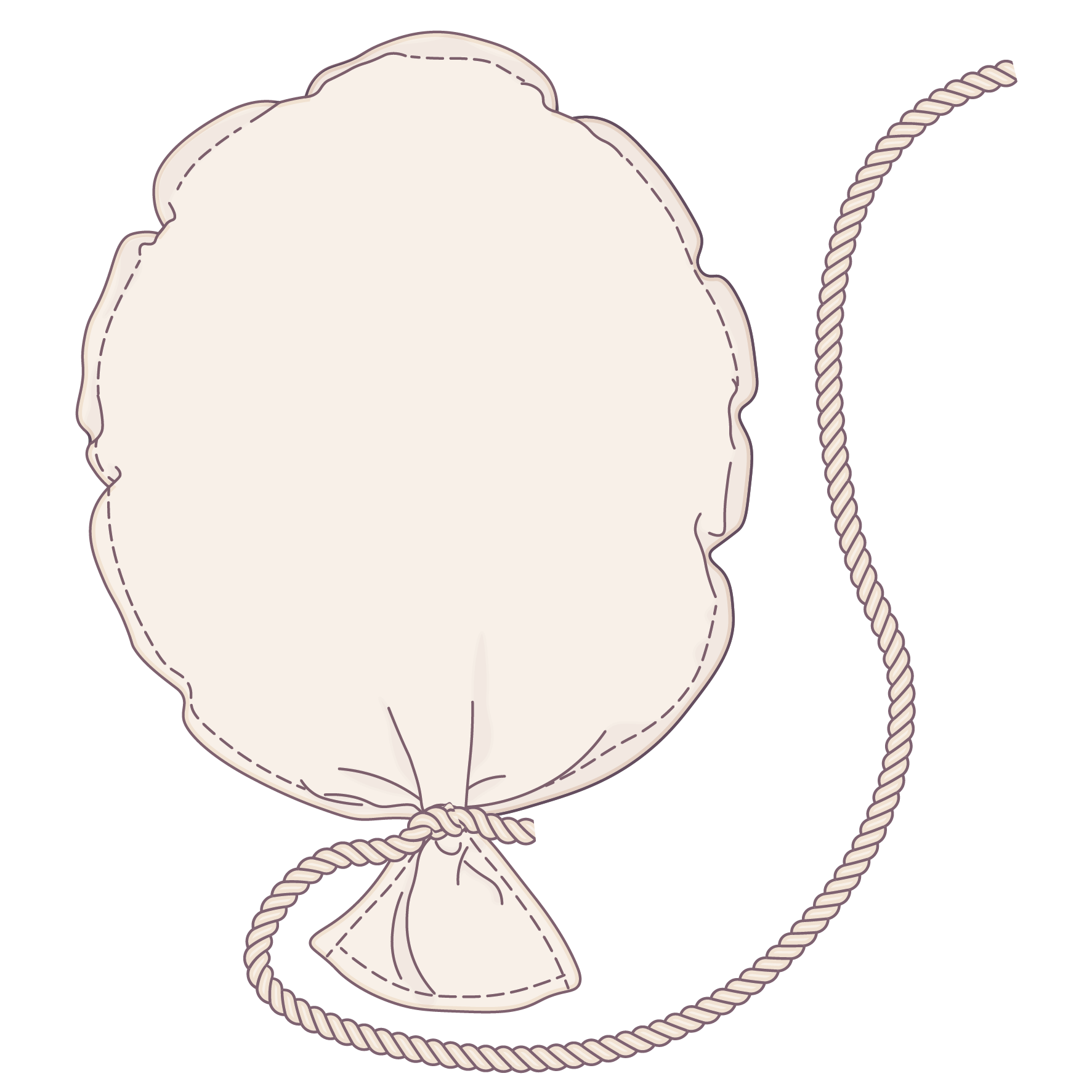 Ballon aus Stoff - Technical Drawing