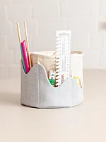 Utensilo mit Tunnelzug und Außentaschen “Wave”