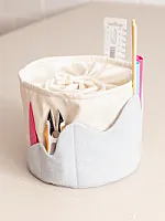 Utensilo mit Tunnelzug und Außentaschen “Wave”