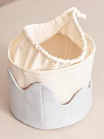 Utensilo mit Tunnelzug und Außentaschen “Wave”