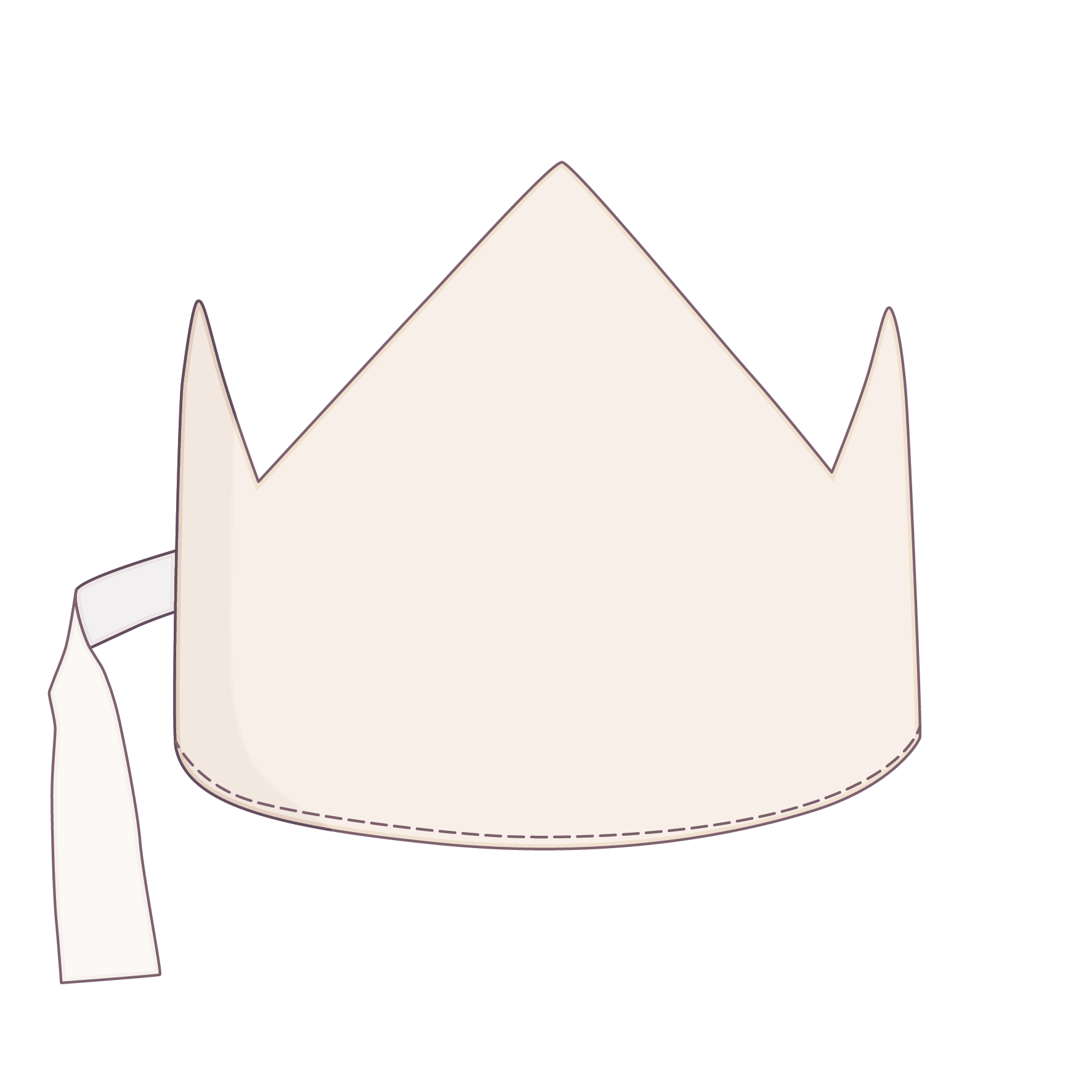 Stoff Krone - Technical Drawing