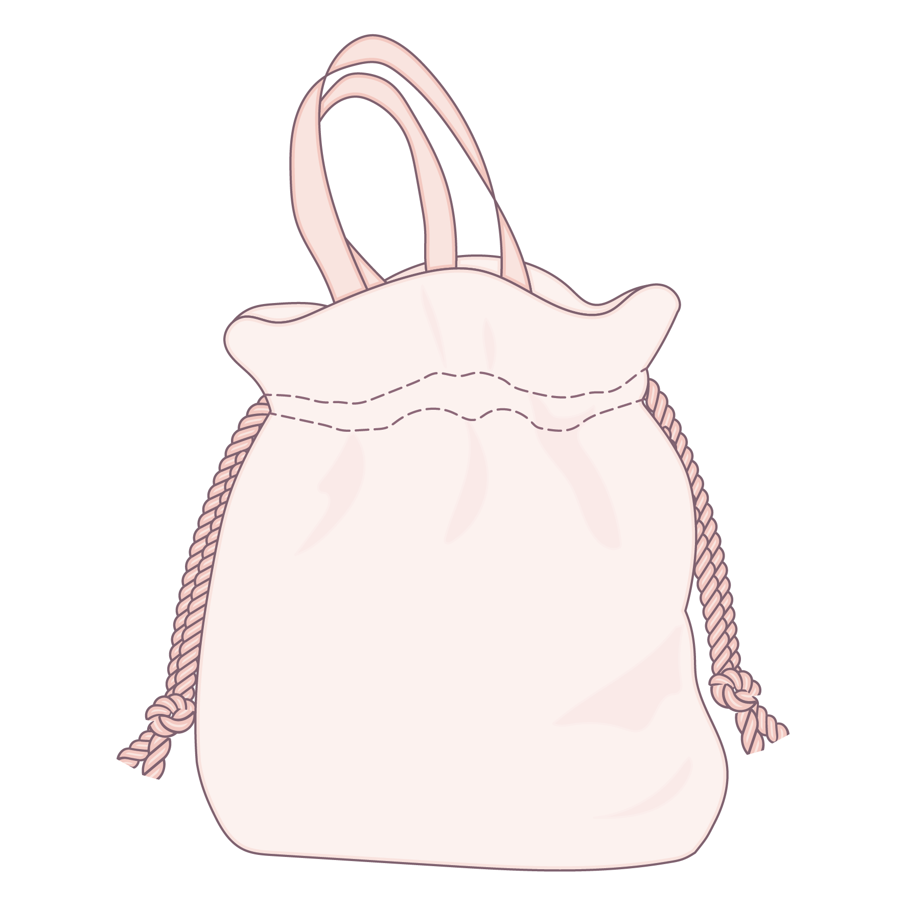 Kindertasche mit Tunnelzug - Technical Drawing