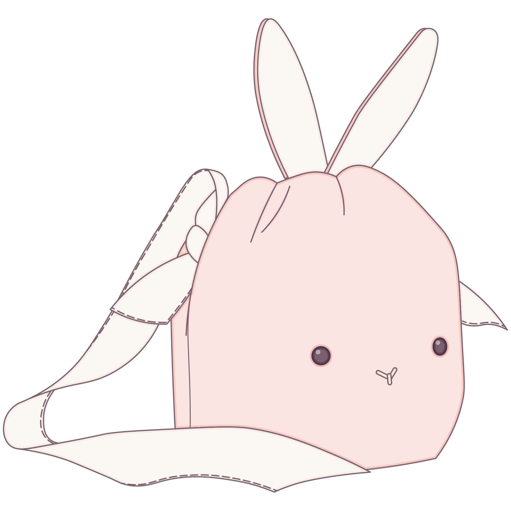 Hasen Tasche - Technical Drawing