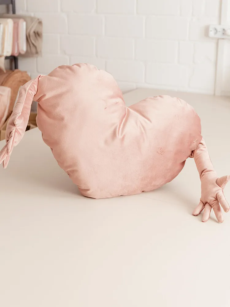 Heart Pillow with Arms