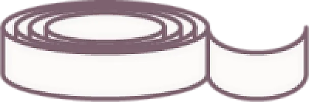 **Gummiband: siehe Tabelle im Arbeitsschritt “Vorbereitung & Zuschnitt”**

Für den eingeschlagenen Bund. Die Breite kannst du nach Geschmack wählen – ich habe ein **2,5 cm breites Gummiband** verwendet.