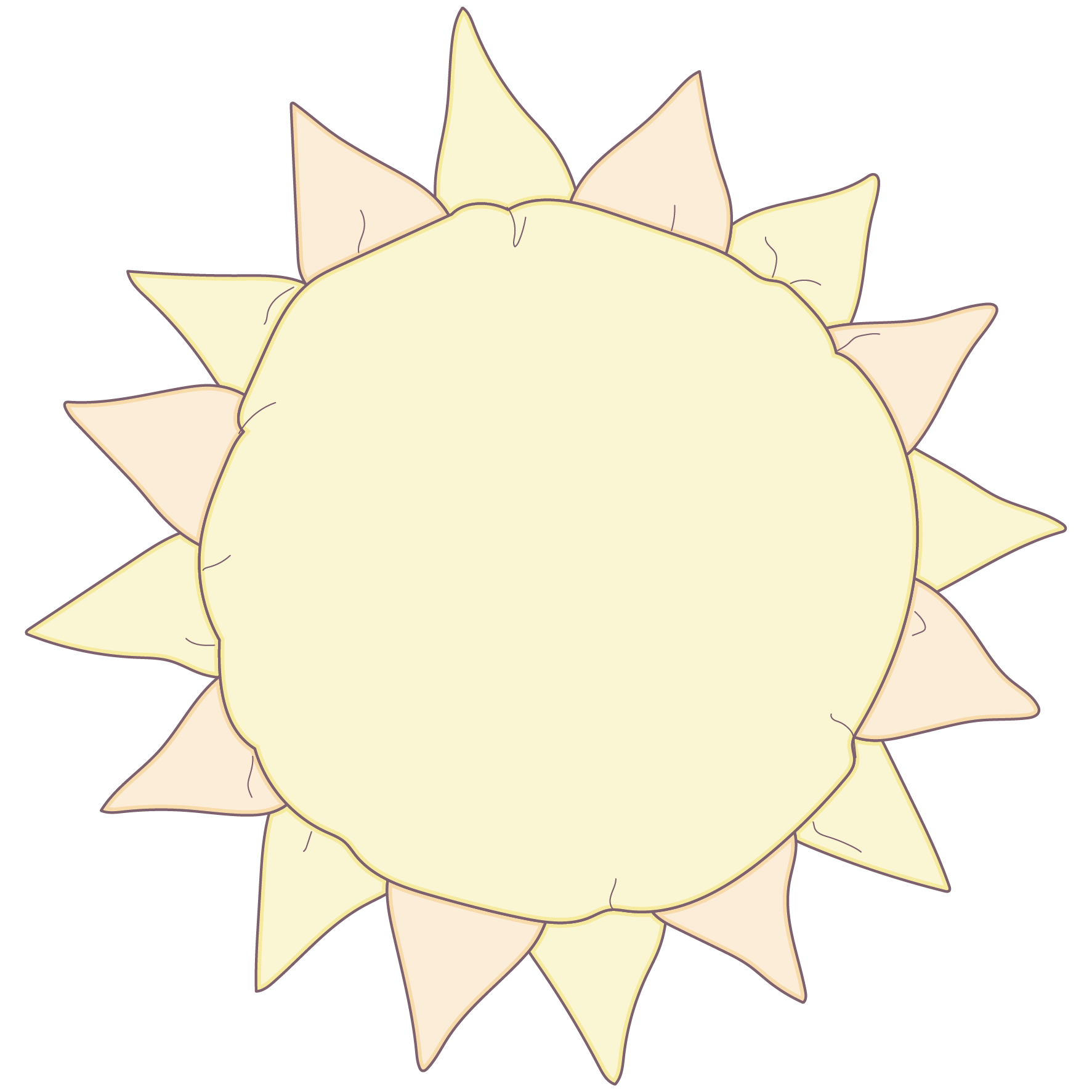 Sonnen Kissen - Technical Drawing