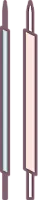 **Wende-Set** – Zum Wenden kleiner Teile – alternativ kannst du einen Strohhalm und ein Stäbchen verwenden.
