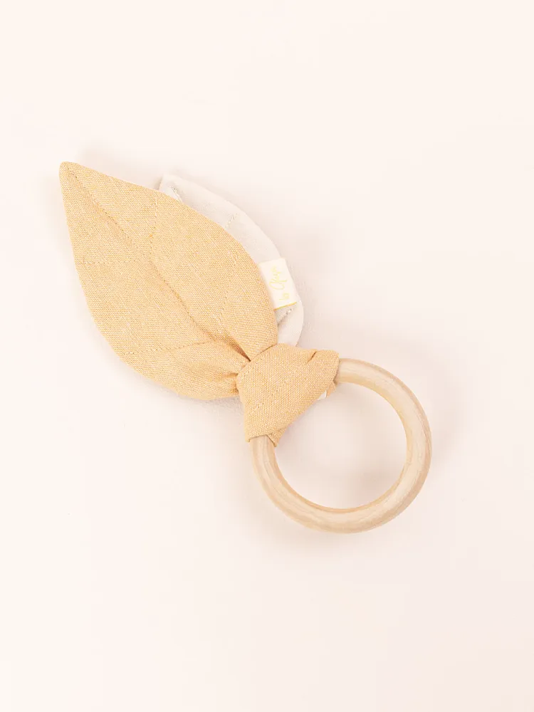 Beißring mit Blatt und Knisterfolie