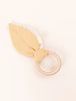 Beißring mit Blatt und Knisterfolie