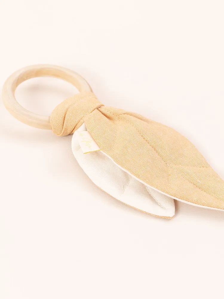 Beißring mit Blatt und Knisterfolie