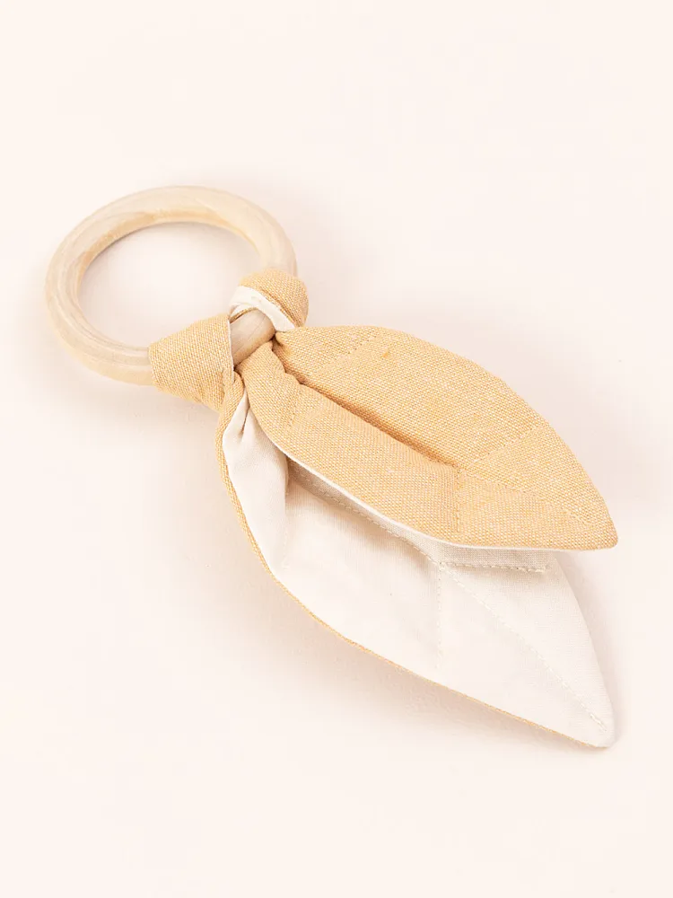 Beißring mit Blatt und Knisterfolie