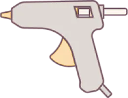 **Hot Glue Gun** – For quickly and securely gluing the felt and attaching the shape to the wand. **Alternatively, a strong fabric glue can be used.**