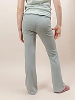 Mid-Rise Leggings with Foldover Waistband and Flared Leg